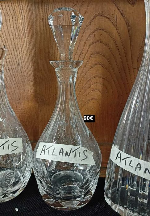 Lote Garrafas Cristal Atlantis 2