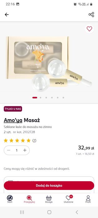 Szczotka i kule Amoya