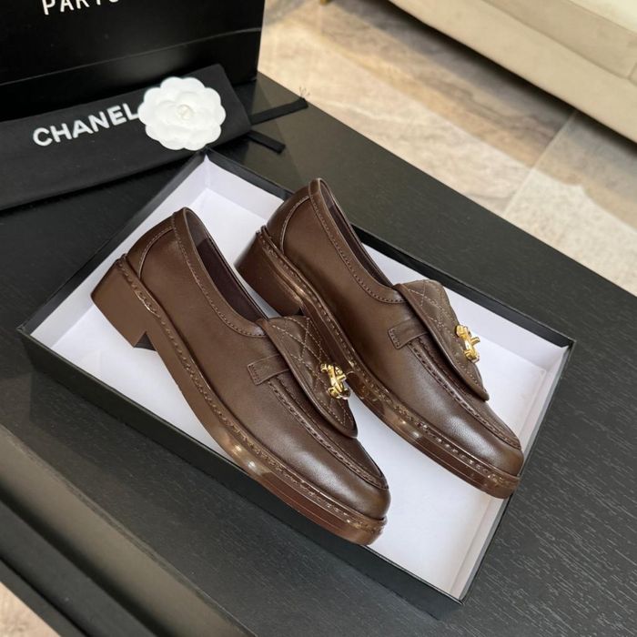Mokasyny Chanel Brown Leather