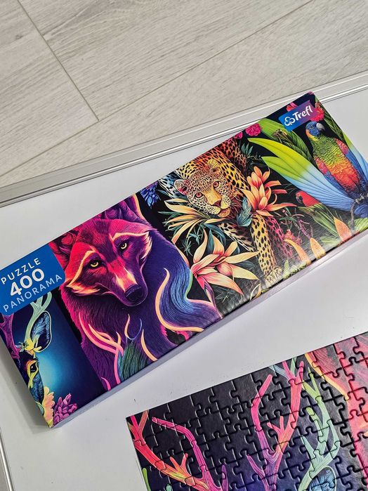 Puzzle 400el Trefl Panoramiczne zwierzęta kolorowe