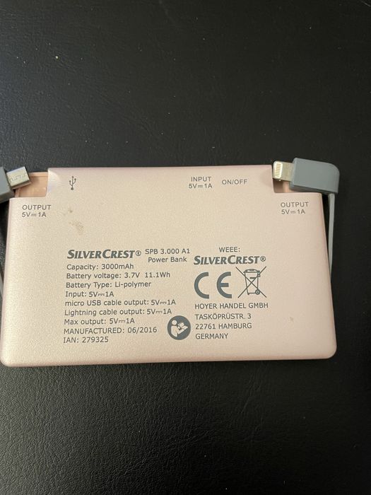 Silvercrest Power Bank 3000 mAh64738880402178121