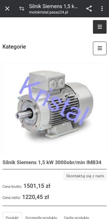 Silnik elektryczny Siemens