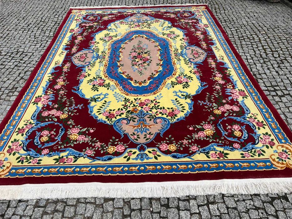 Nowy kaszmirowy chiński ręczny dywan 370x250 galeria 29 tys