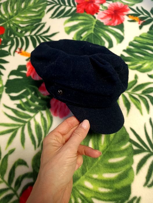 Czapka beret granatowy