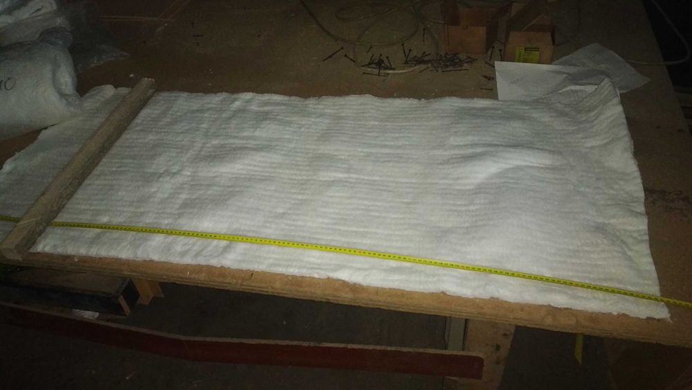 Полосы керамо мата и клей  огнеупорный