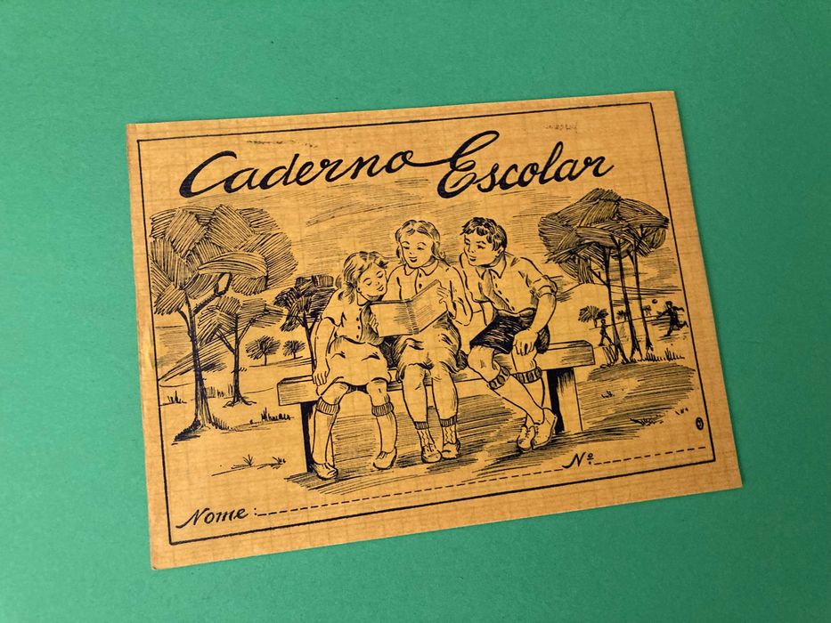 Raro Caderno Escolar muito bonito Anos 50/60