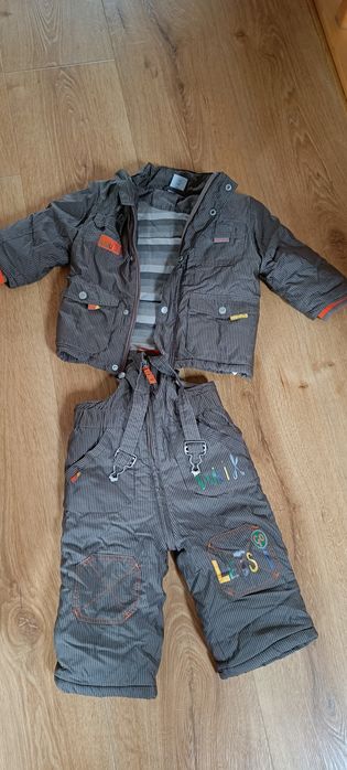 Kurtka zimowa plus spodnie chłopięce cocodrillo 80
