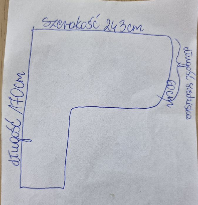 Narożna sofa skórzana rozkładana