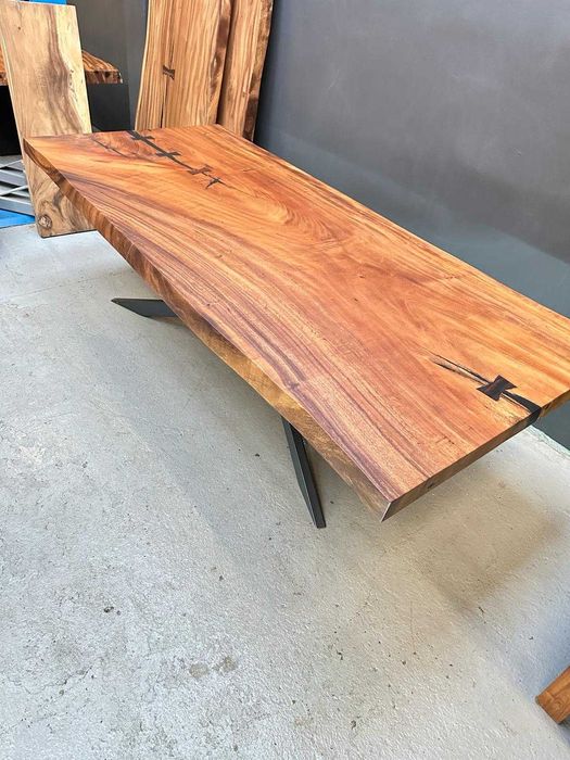 Stół drewniany monolit Suar unikat 240cm
