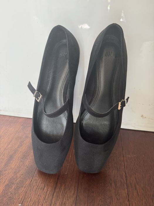 BALERINY MARY JANE H&M czarne rozm 39