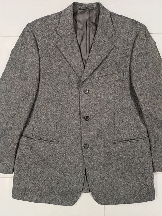 Męska marynarka 170–174 cm krępa budowa 100% wełna Nick Carson Ambassador roz. 25