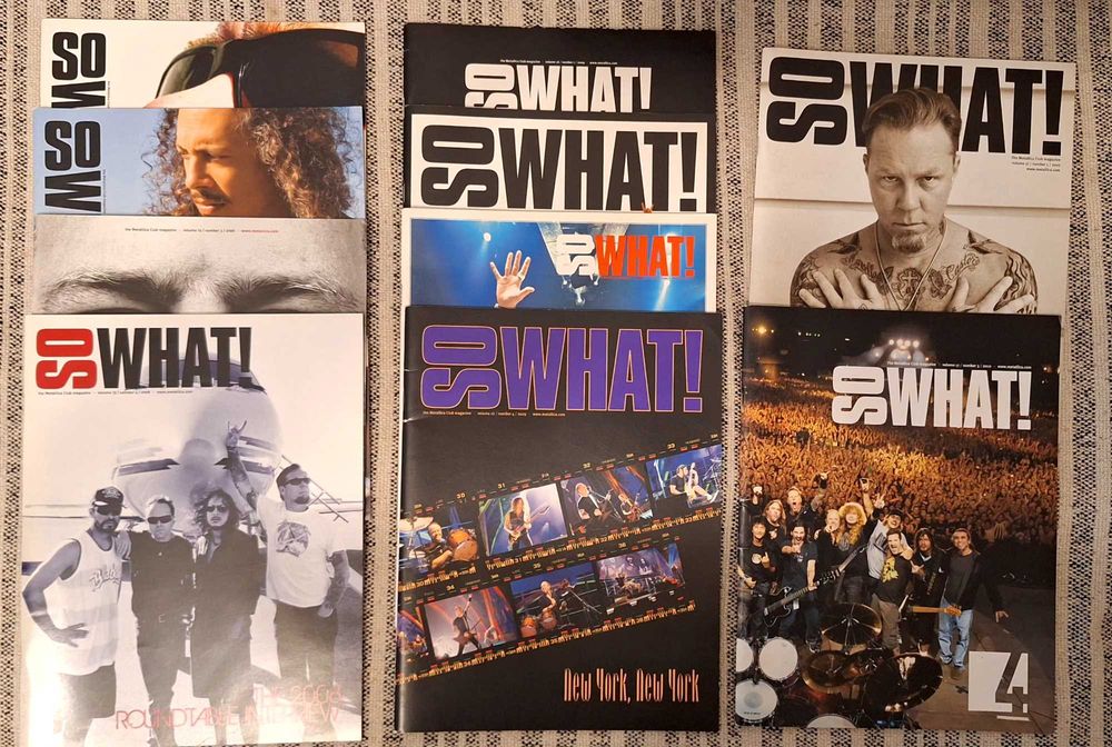 Fanziny So What! The Metallica Club z lat 2008-2010 - 10 sztuk