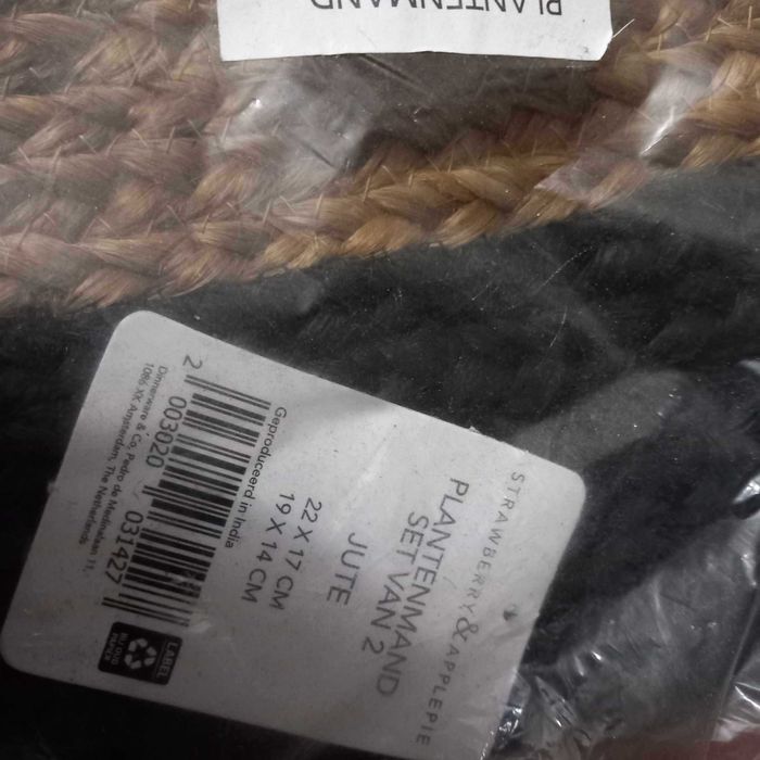 Cestas de Juta para decoração NOVO