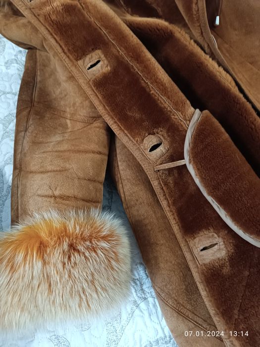 Дубленка бу р.46-48