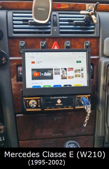 (NOVO) Rádio 1DIN Android 7" Retrátil [4+32GB] • GPS Bluetooth Câmera