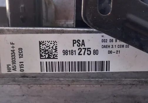Bomba Direção Assistida Citroen jumpy 1.5 BlueHDI 2020 Ref: 9818127580