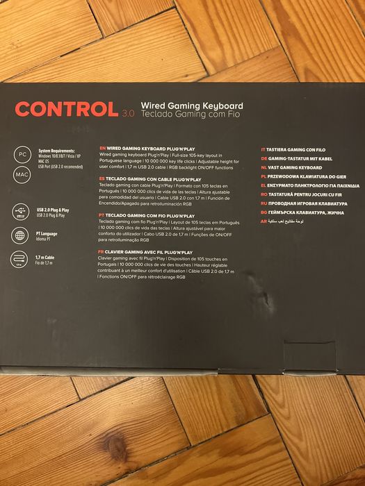 Teclado control gaming keyboard