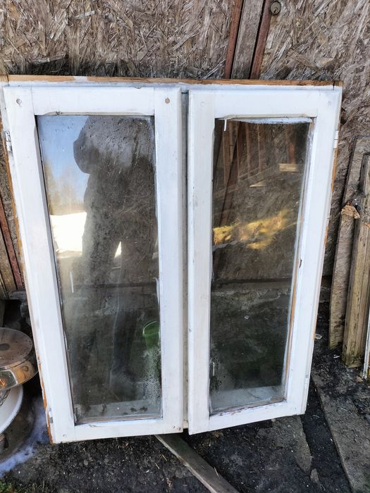 Stare okno skrzynkowe, dekoracja, Hand made