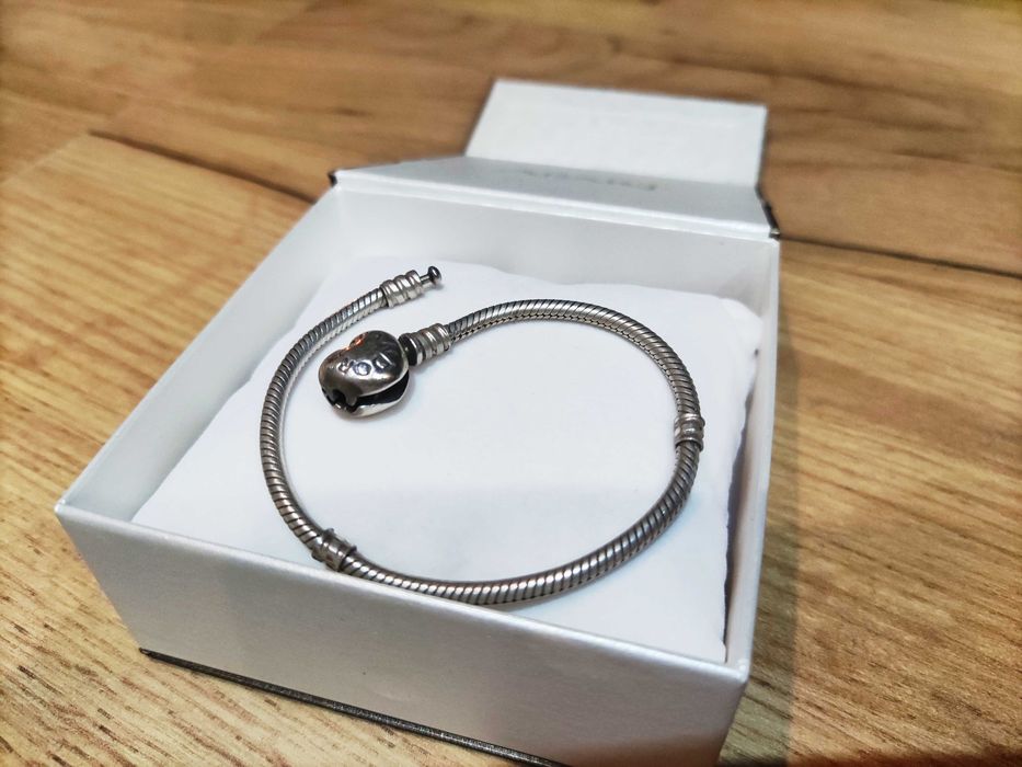 Charms serce na bransoletkę