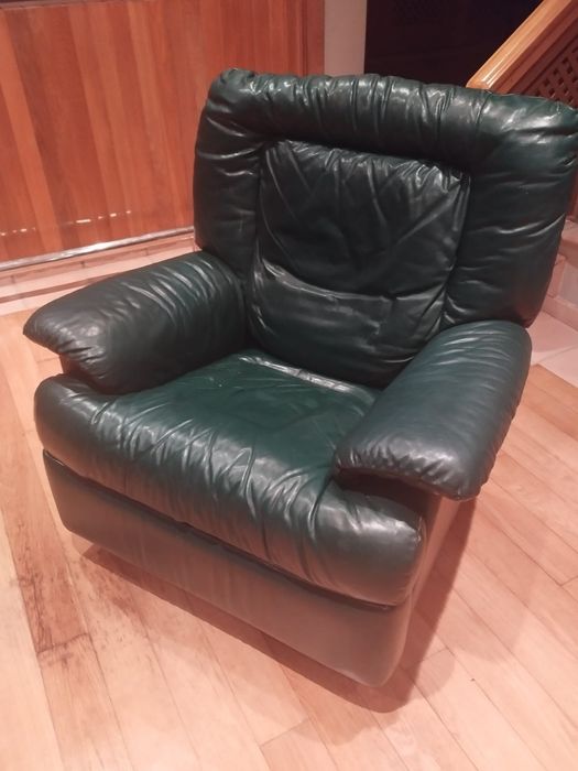 3 Poltronas em pele Divani&Divani