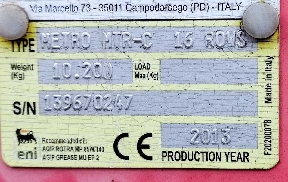 Maschio Gaspardo Metro MTR16 2013 Продаж/обмін