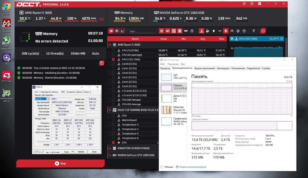 DDR4 16Gb 3600MHz 2x8gb Patriot Viper Steel оперативная память