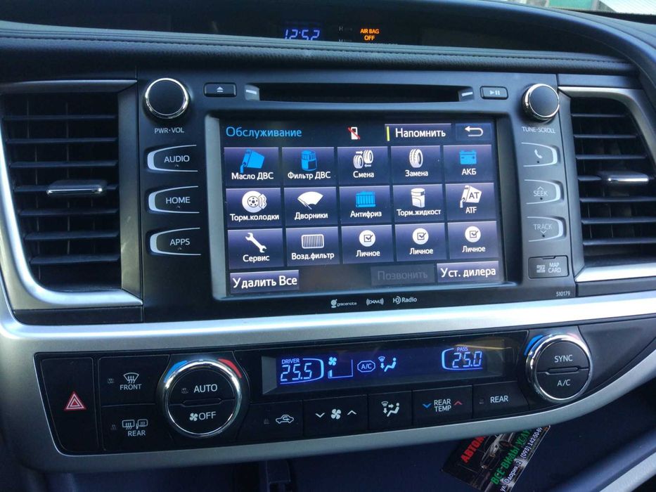 Toyota highlander Tacoma Sequoia Rav4 Русификация Климат в С. Ч/радио.