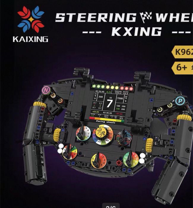 Volante F1. Lego. Trabalhoso e lindissimo. Funciona com telemóvel para