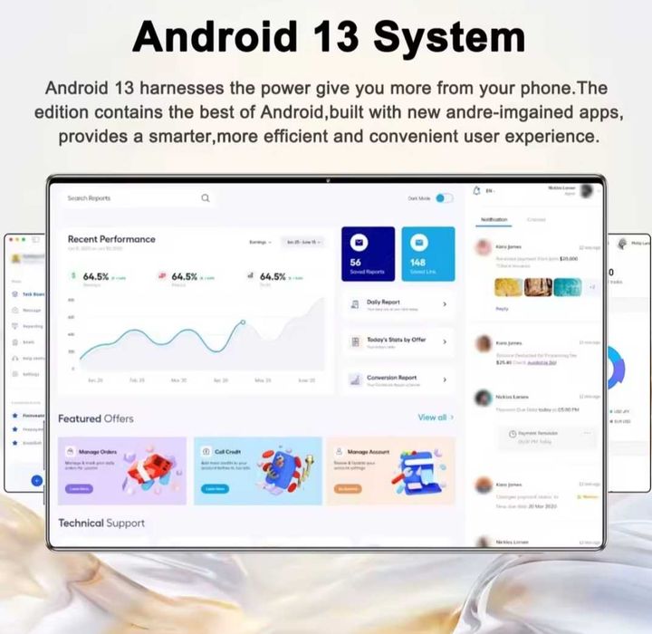 Tablet novo na caixa.