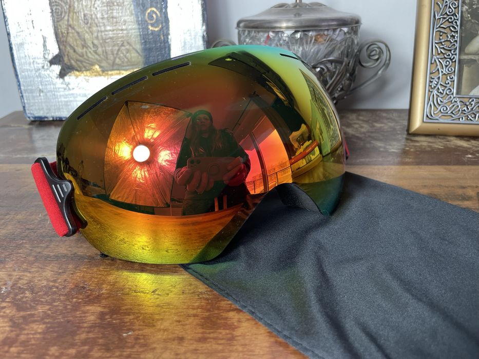 Nowe damskie męskie gogle snowboardowe narciarskie lustrzane lustrzank