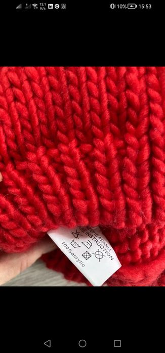 Zestaw dodatków zimowych czapka i rękawiczki nowe