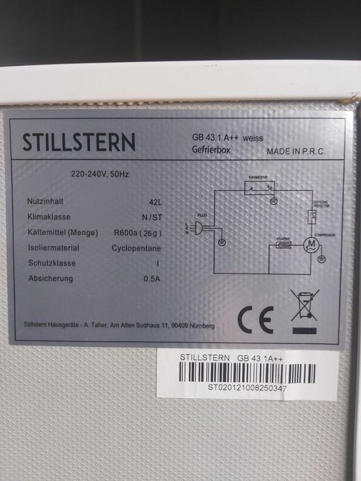 Zamrażarka mała 42 l STILLSTERN