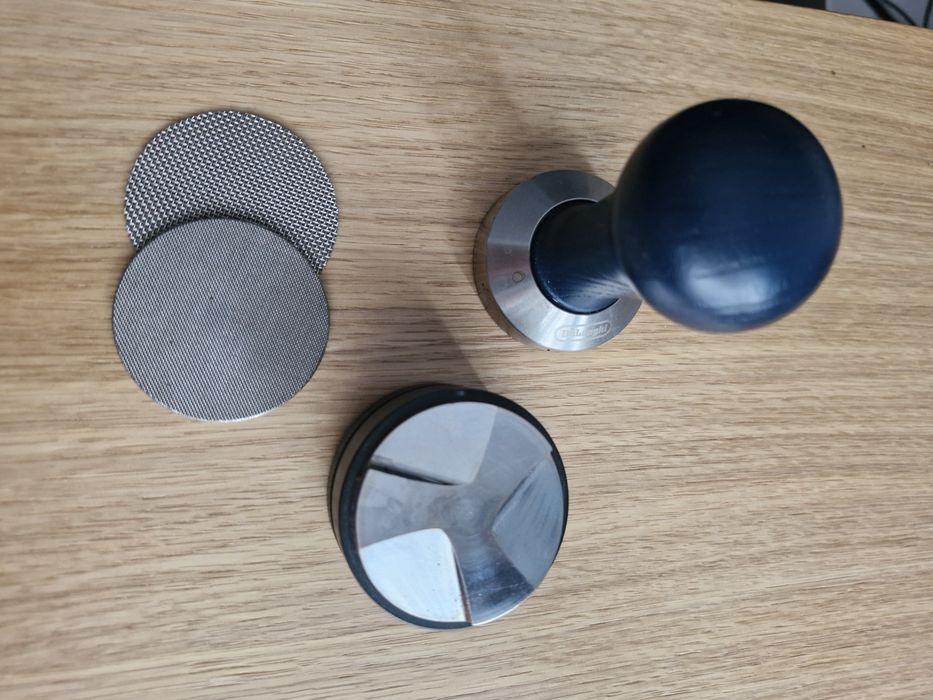 Tamper Delonghi, sitka, wyrownywarka do ekspresu kolbowego