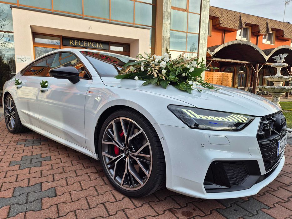 Auto samochód do ślubu LUKSUS - Nowe AUDI A5 i A7 / wynajem