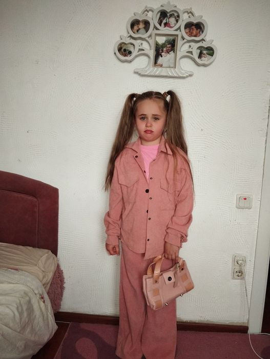 Костюм вельветовый штаны палаццо размер 134