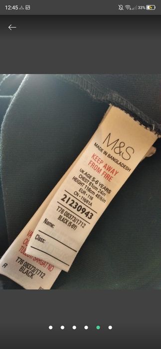 Брендовое школьное платье сарафан M&S collection