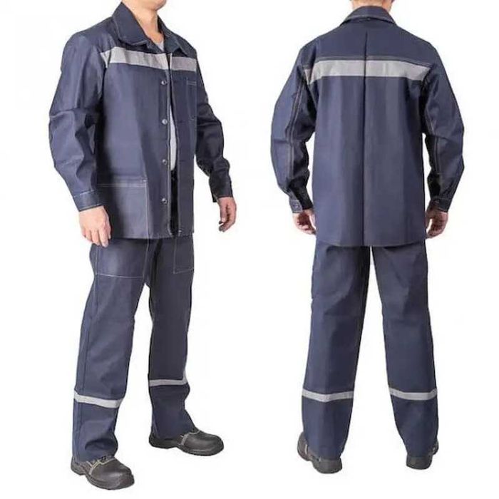 Костюм робочий джинсовий зі світловідбивними стрічками ‼️ Є РОЗМІРИ ‼️