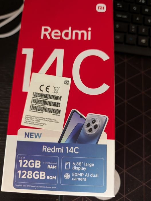 Xiaomi Redmi 14C Midnight Black – 6GB RAM / 128GB ROM