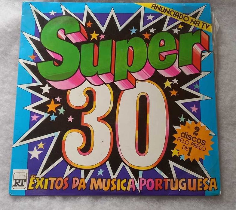 Varios ‎– Super 30 - Êxitos Da Música Portuguesa Duplo LP Fado