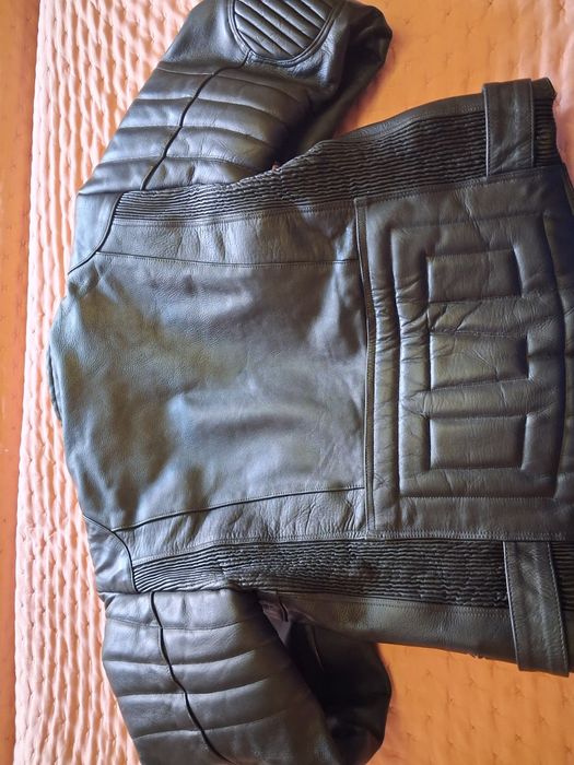 Casaco Motard em pele genuina