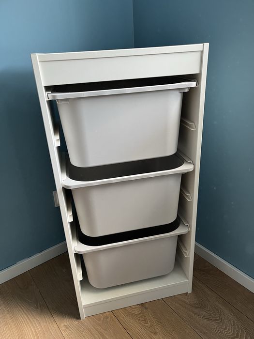 Regal z 3 pojemnikami IKEA