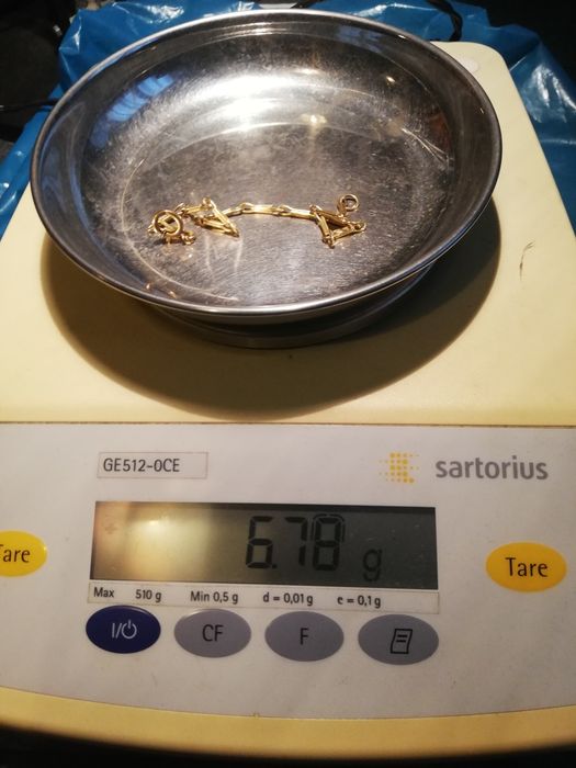 Pulseira em ouro português amarelo. Ouro 800