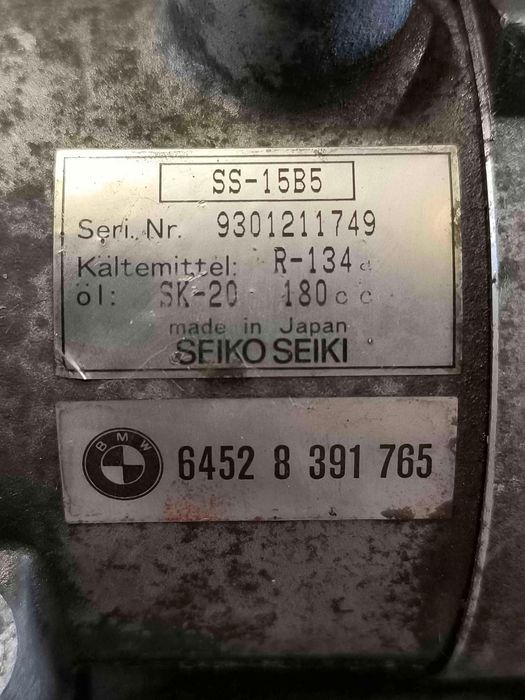 Compressor Ar Condicionado BMW 5 64528391765 (OEM)