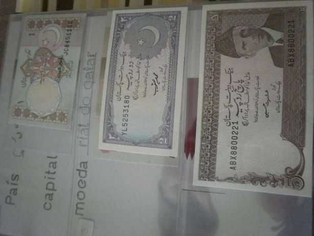 PAQUISTÃO, 6 Notas NOVAS NÃO Circuladas conforme as fotos duas Séries