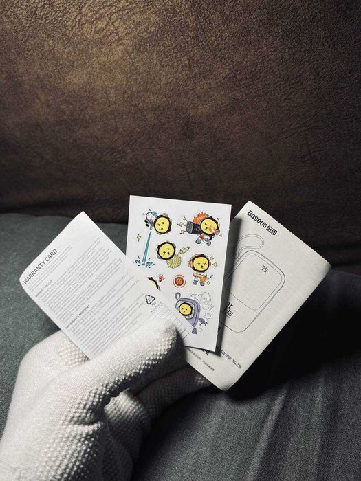 Power Bank Baseus Qpow 10000mAh 15W з вбудованим Lightning кабелем