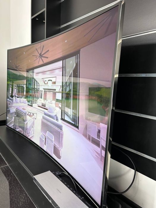 9 Серія, Перміум 4K вигнутий ТВ 55” 65” Samsung 55HU9000, 65HU9000