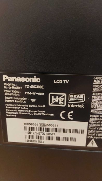 TV Panasonic 40 cali