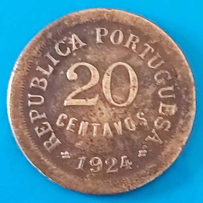 20 Centavos de 1924 Republica Portuguesa