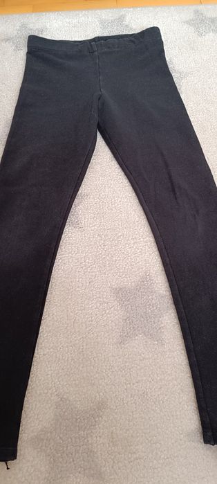 Legginsy czarne r. 146, H&M, getry z meszkiem