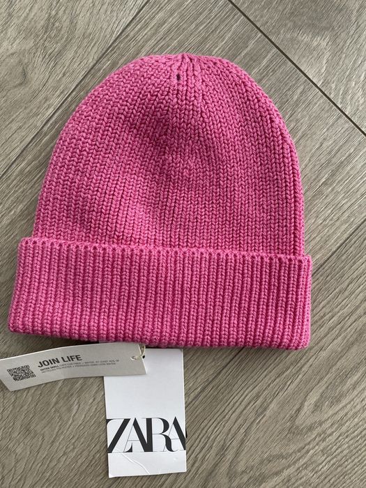 Шапочка Zara дитяча шапка рожева